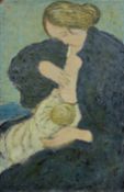 Style of MAURICE DENIS (1870-1943) French, Mother and Child, oil on board,
