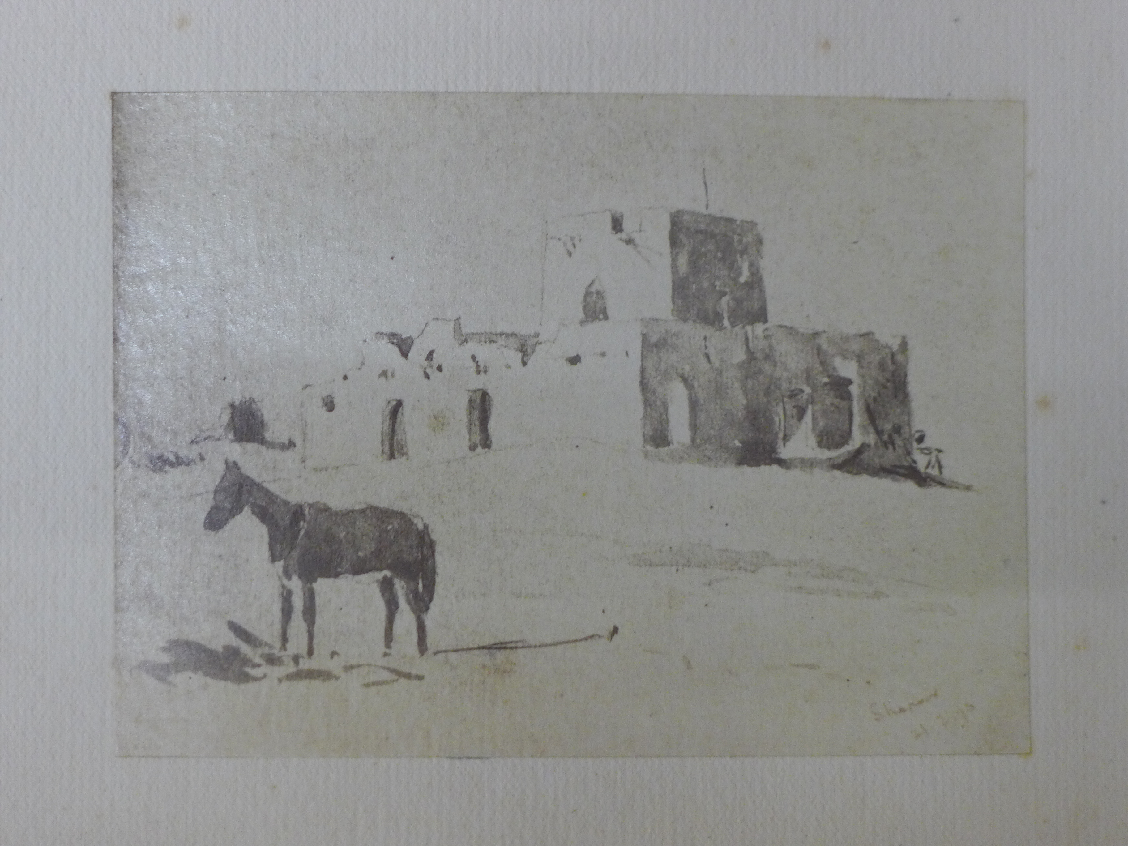 Brown (Horace Cowley), A Collection of Photographs on His Drawings, Many of Indian Subject, - Image 24 of 31
