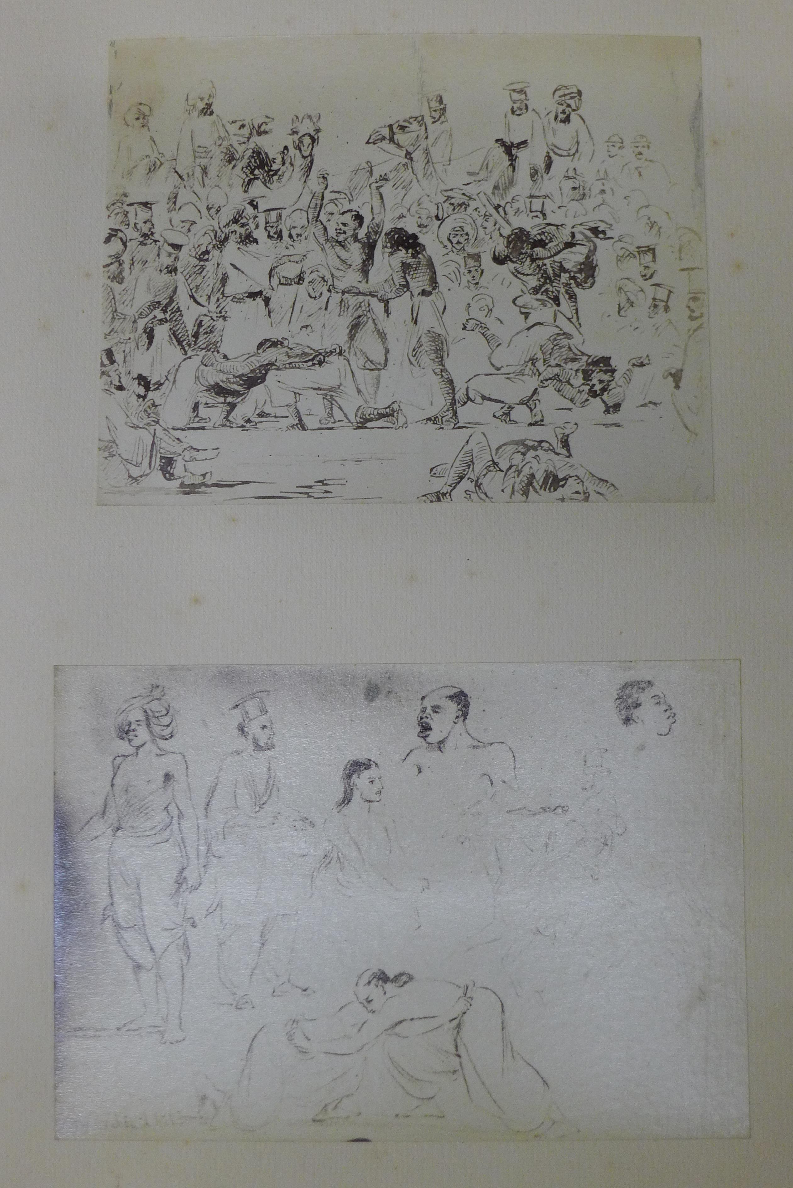 Brown (Horace Cowley), A Collection of Photographs on His Drawings, Many of Indian Subject, - Image 16 of 31
