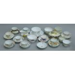 A collection of New Hall porcelain.