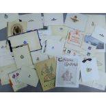 A collection of Regimental, RAF and Naval Christmas cards.