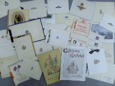 A collection of Regimental, RAF and Naval Christmas cards.