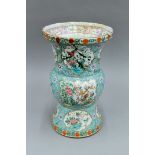 A 19th century Chinese porcelain vase. 34 cm high.