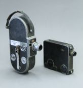 Two movie cameras: AGFA and Ensign Simplex.