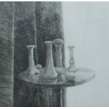 DAVID TINDLE RA (born 1932) British (AR), Table and Curtain, etching, artist's proof,