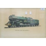 GWR King Class, ''King George III'', print, framed and glazed. 45.5 x 30.5 cm.