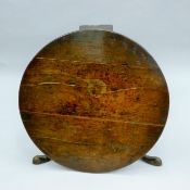 A George III oak tripod table. 70 cm diameter.
