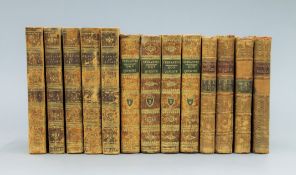 Cervantes et Ingenioso Hidalgo, Don Quixote, 4 volumes, calf,