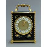 A vintage mantle clock. 18 cm high.