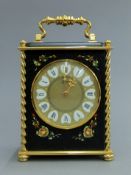 A vintage mantle clock. 18 cm high.