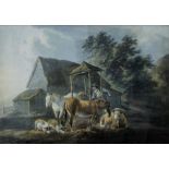 LATE 18TH/19TH CENTURY SCHOOL, Farmyard Scene, watercolour, unsigned, framed and glazed. 24.5 x 17.