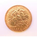 A 1904 half sovereign.