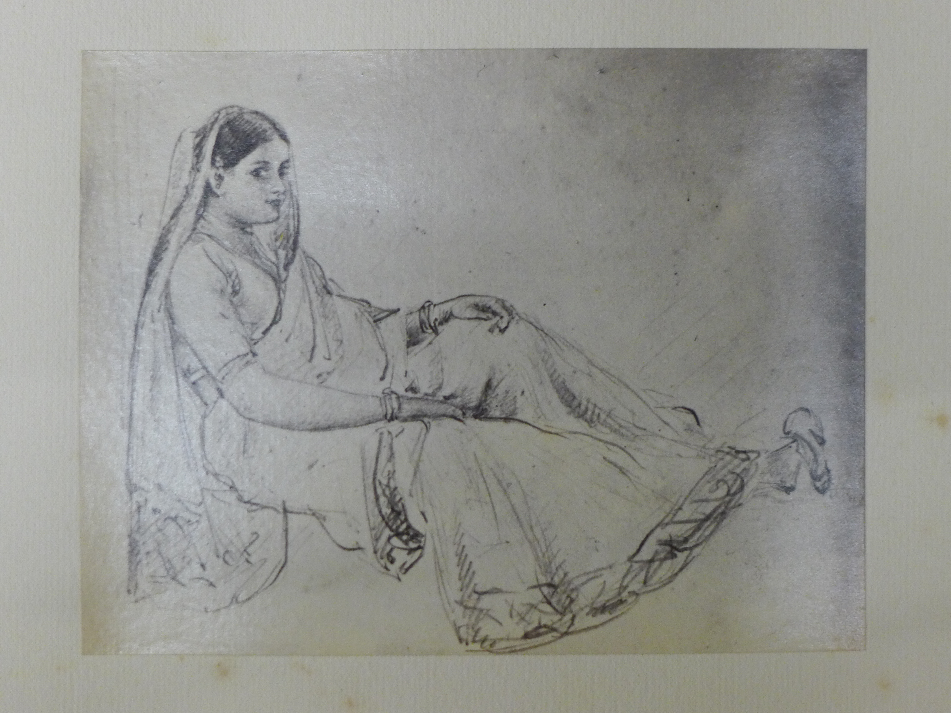 Brown (Horace Cowley), A Collection of Photographs on His Drawings, Many of Indian Subject, - Image 20 of 31