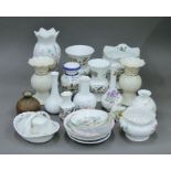 A quantity of decorative porcelain, including Aynsley and Royal Worcester, etc.
