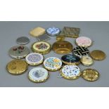 Twenty various miscellaneous compacts.