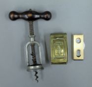 A snuff box, a cigar cutter and a corkscrew.