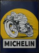 A tin Michelin sign. 50 x 70 cm.