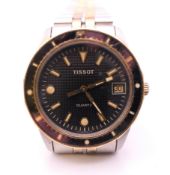 A Tissot divers gentleman's wristwatch with date aperture. 3.5 cm diameter.