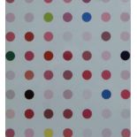 DAMIEN HURST, Square Circles, print, framed and glazed. 17.5 x 20 cm.