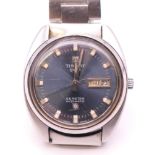 A Tissot Seastar automatic gentleman's wristwatch with day/date aperture. 3.5 cm diameter.