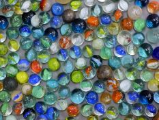 A bag of vintage marbles.