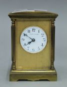 A carriage clock, the dial inscribed Mappin & Webb. 11.5 cm high.