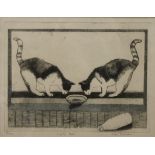 LINDA RICHARDSON (20th/21st century) British (AR), Empty Dish, limited edition etching,