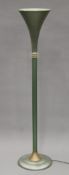 A mid-20th century Art Deco style up lighter. 169 cm high.