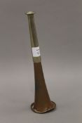 A Dunhill hunting horn form lighter. 23 cm high.
