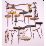 A collection of various corkscrews.