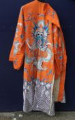 An early 20th century Chinese silver thread magistrates robe.