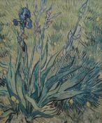 VAN GOGH, Iris, print, framed. 50 x 60 cm.