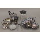 A quantity of silver plated ware.