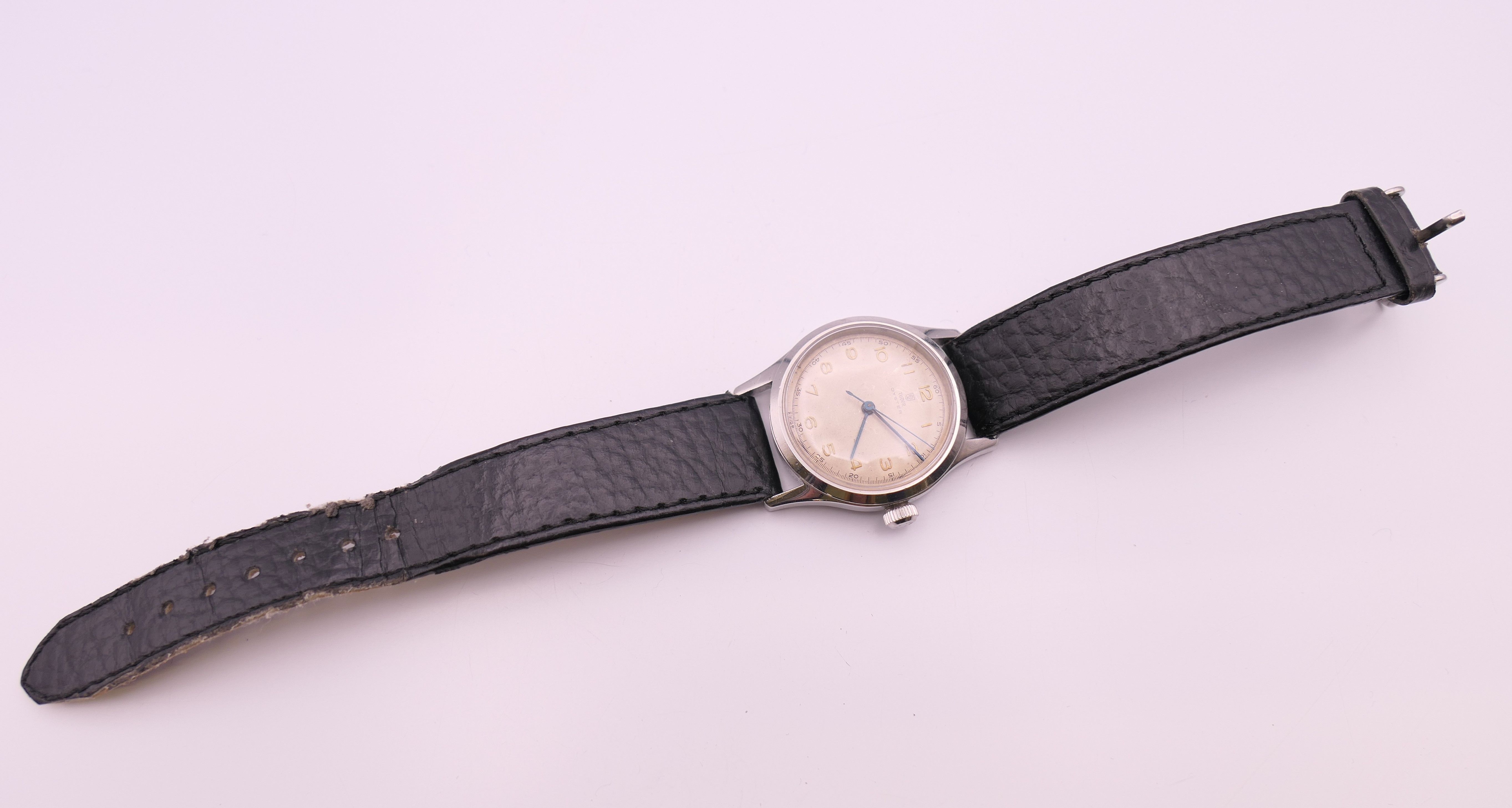 A Tudor Oyster gentleman's wristwatch. 3.5 cm wide. - Image 5 of 8
