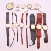 A collection of wristwatches and pocket watches, including: Accurist, Ingersoll, Gabriella Vicenga,