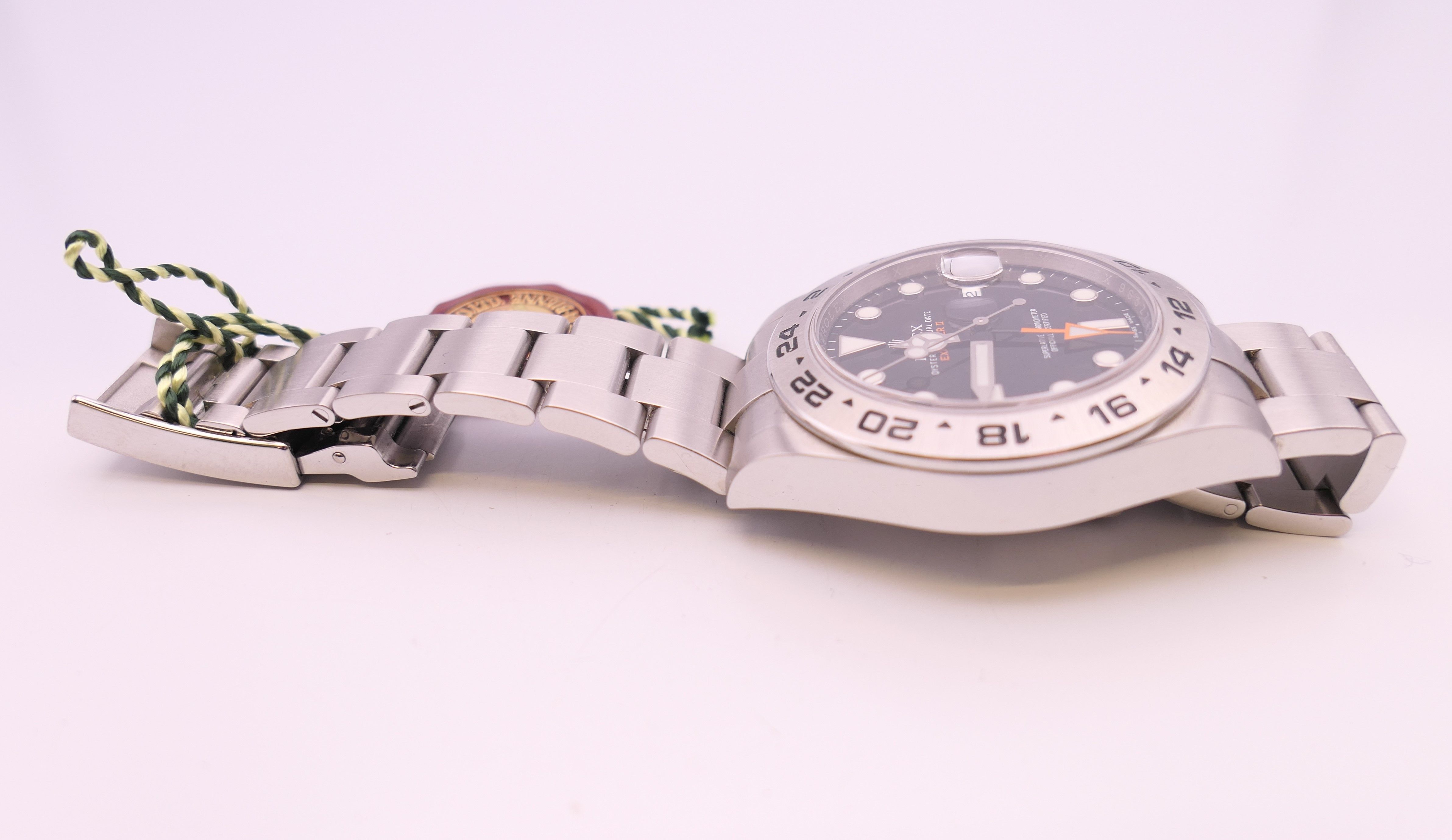 A Rolex Perpetual Date Explorer II watch with black dial, model number 216570, - Image 5 of 13