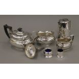 A small quantity of silver plate.