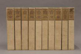 Ten volumes of the limited Bombay edition of Rudyard Kipling including Rewards and Fairies.