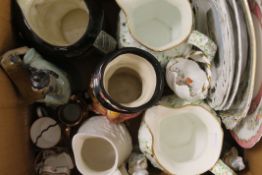 A quantity of various decorative ceramics.