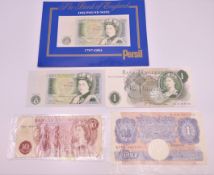 A small quantity of various bank notes.