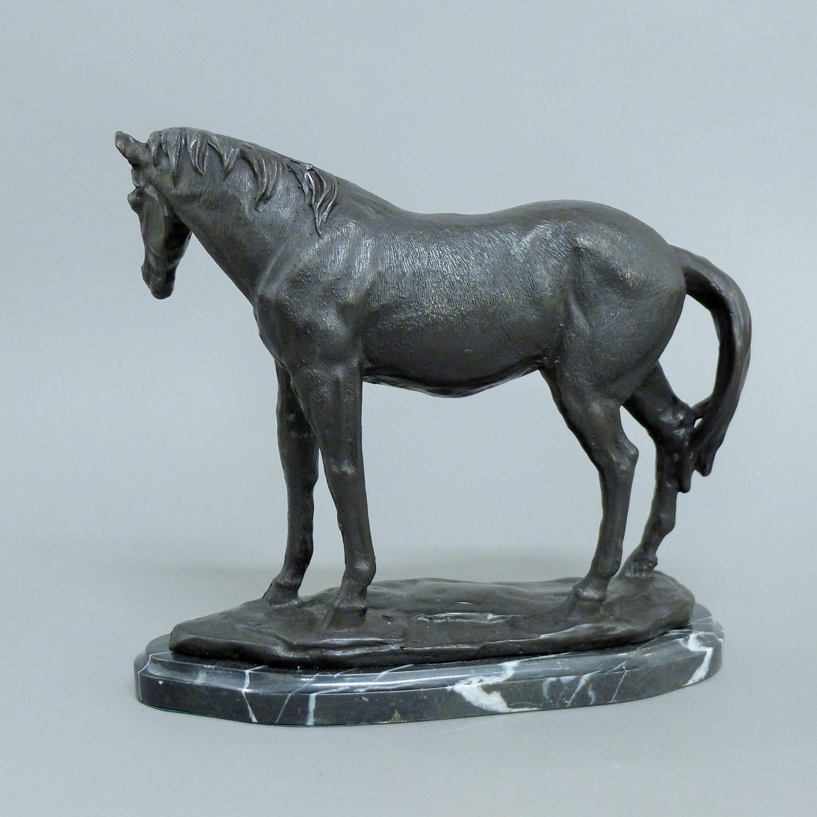 A bronze model of a horse. 22.5 cm high. - Image 2 of 3