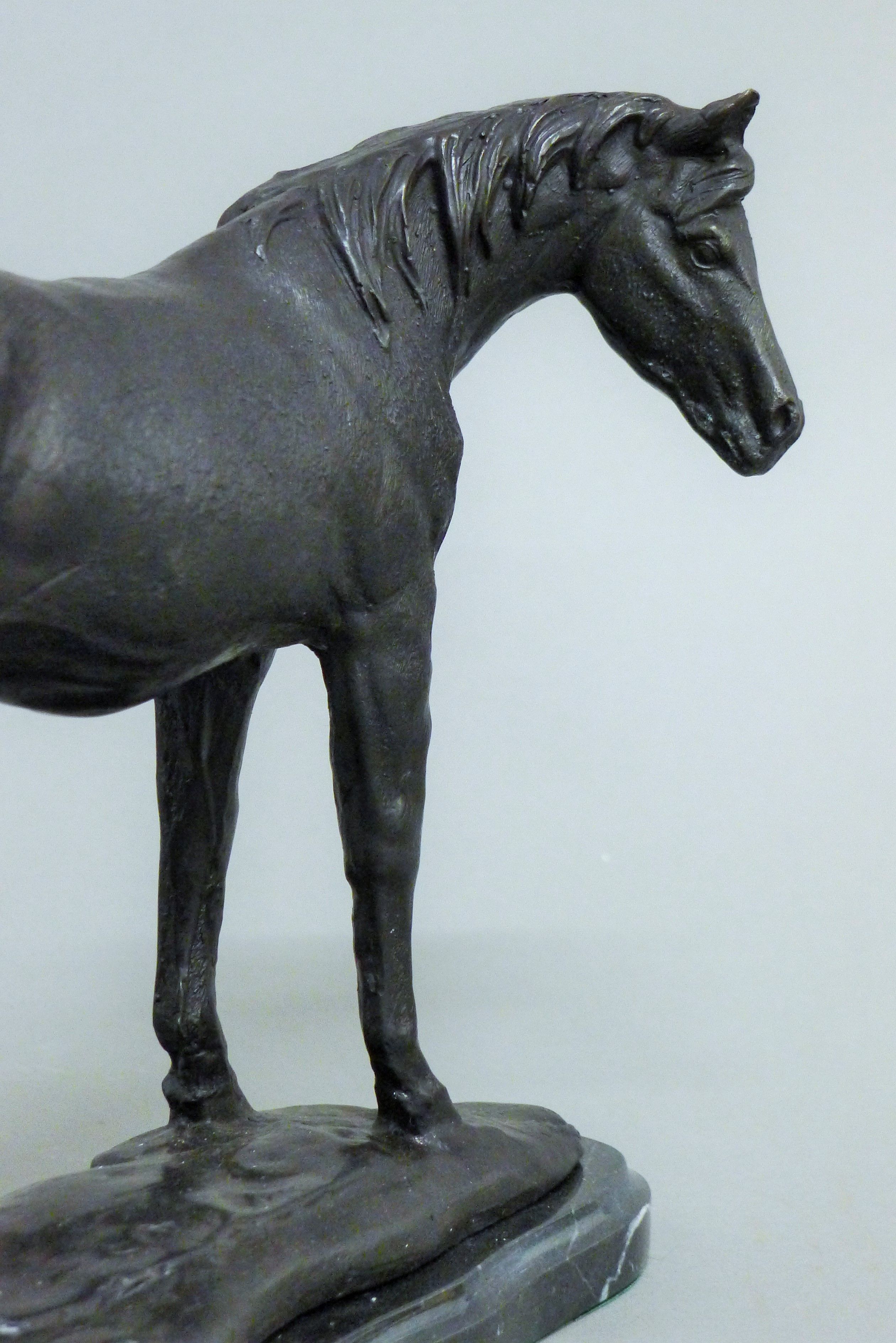 A bronze model of a horse. 22.5 cm high. - Image 3 of 3