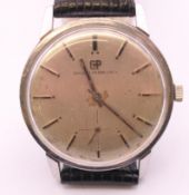 A Girard-Perregaux stainless steel mechanical wristwatch,