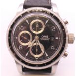 An Oris stainless steel Big Crown Telemeter automatic chronograph wristwatch, ref 7569,