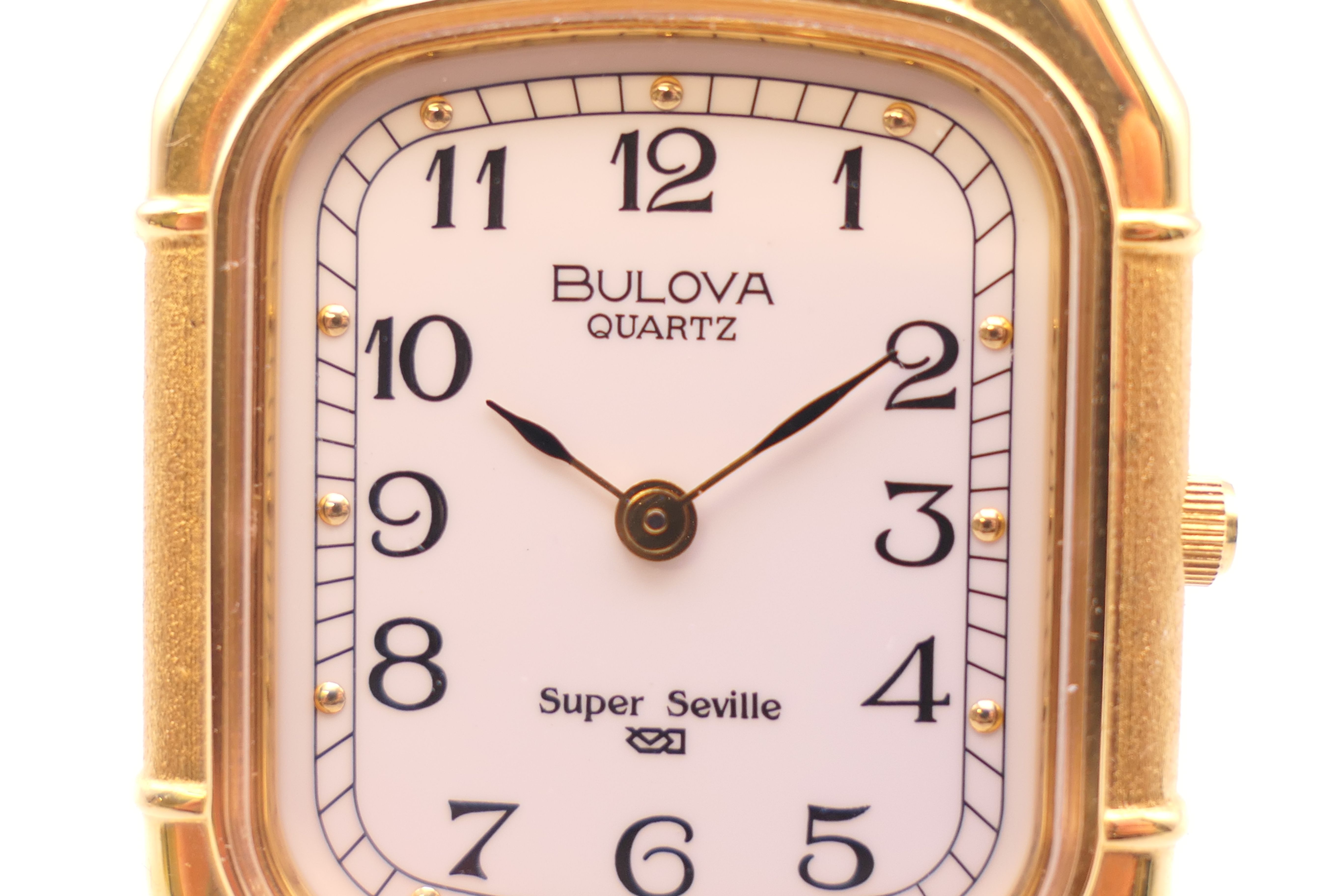 A Bulova gold plated stainless steel Super Seville quartz bracelet watch, - Image 2 of 8