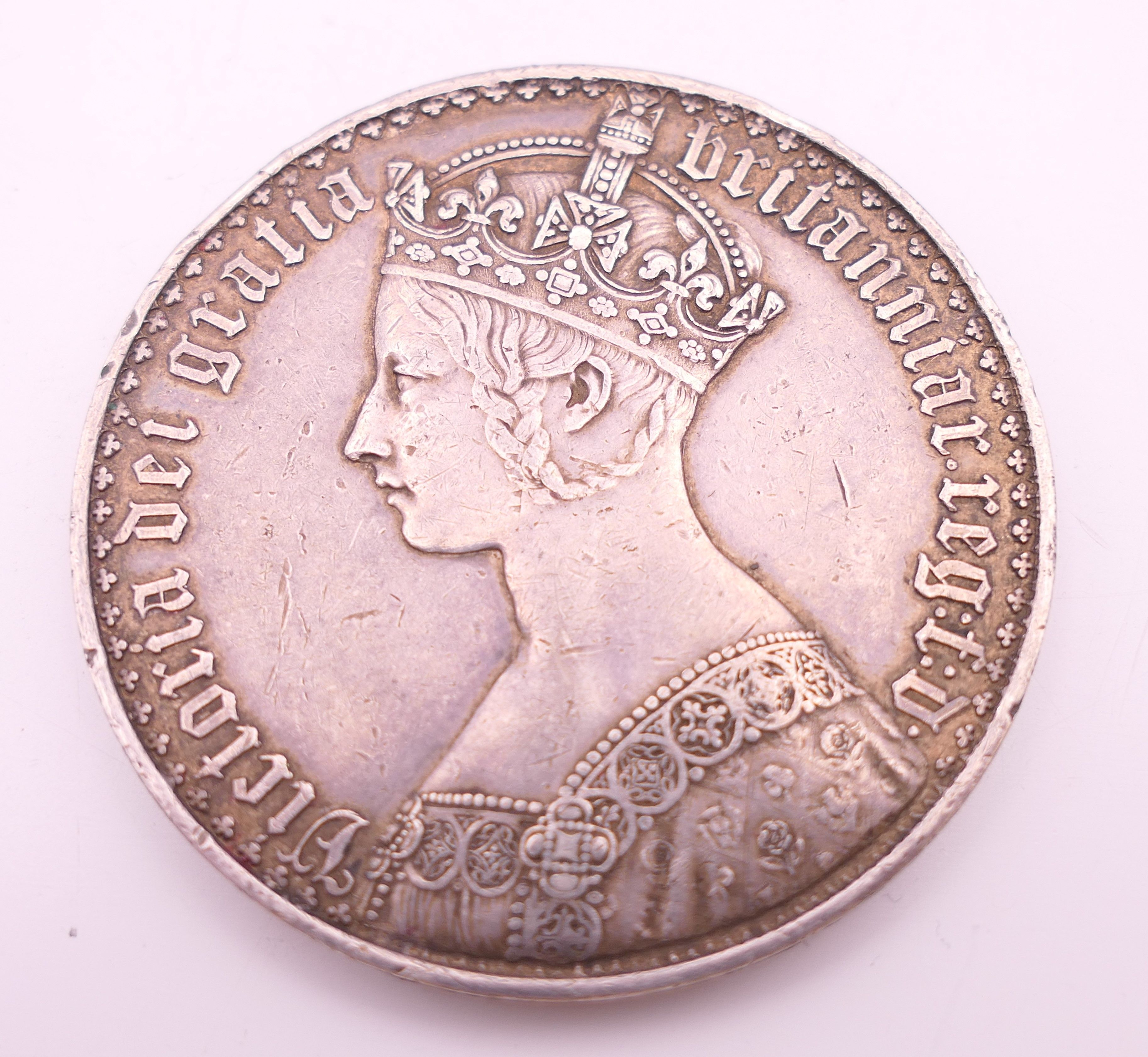 A Victorian silver crown.