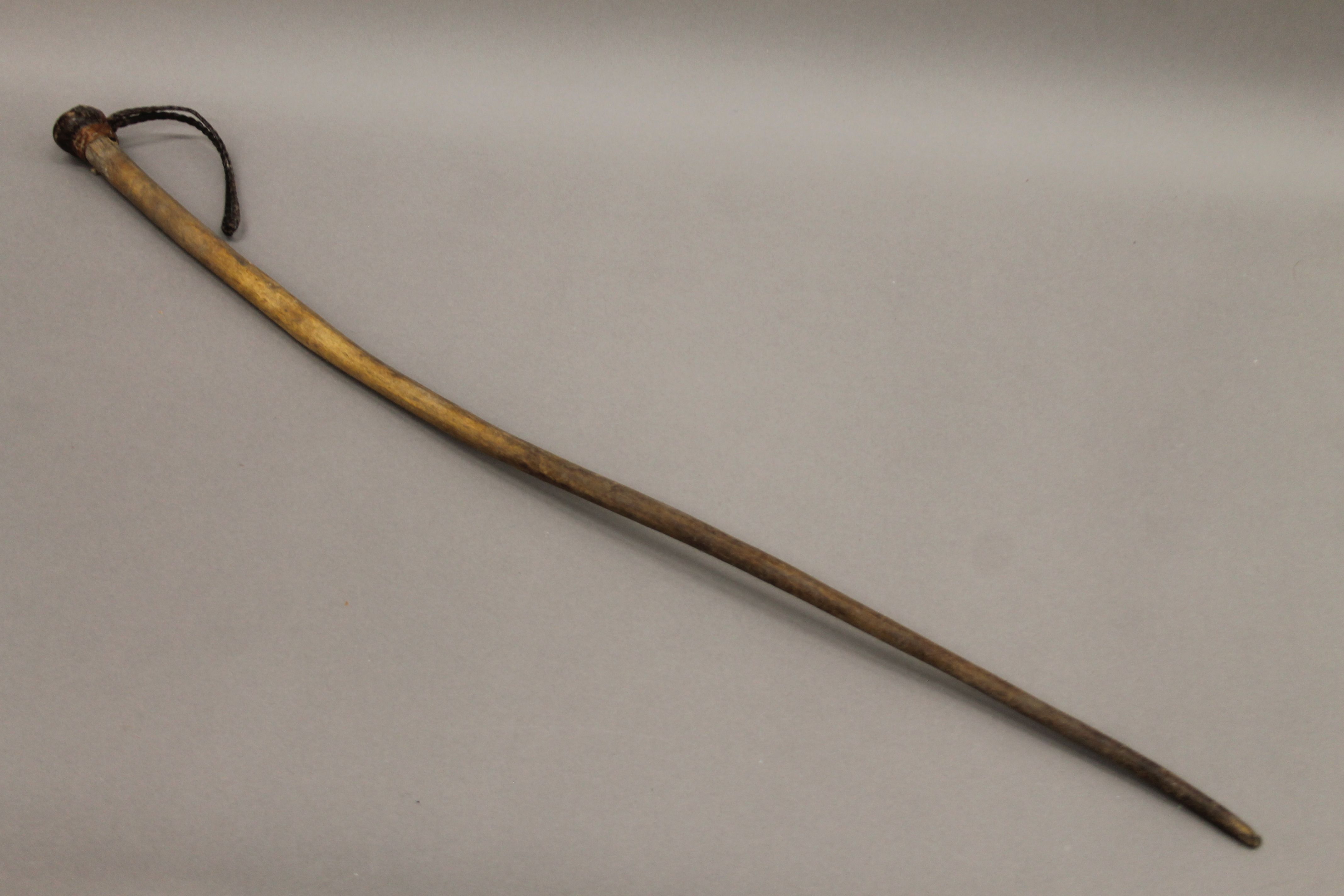 A collection of various tribal clubs, etc. The largest 82 cm long. - Image 7 of 8