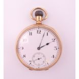 A 9 ct gold pocket watch,