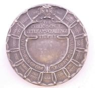 A silver Public Schools Veterans Challenge Trophy shooting medal, hallmarked Elkington,