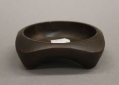 A Chinese bronze censer. 11 cm wide.